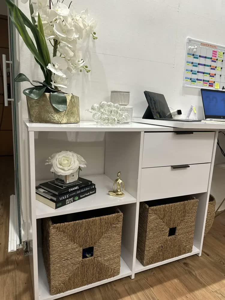 foto de Mesa De Escritório Em L Notável Móveis NT2060 Branco