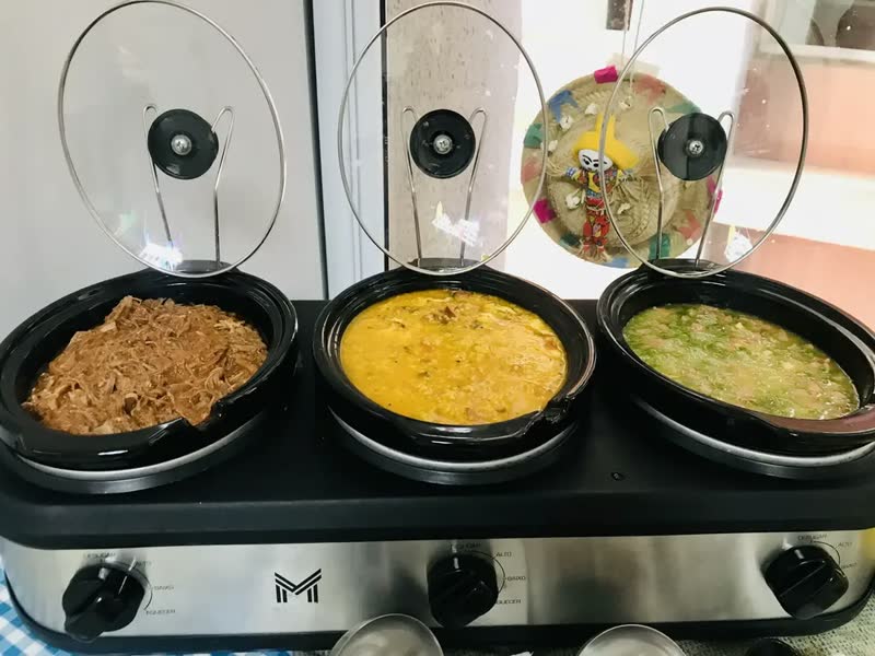 foto de Rechaud Elétrico Members Ly325 Triplo Buffet Slow Cooker 3 P