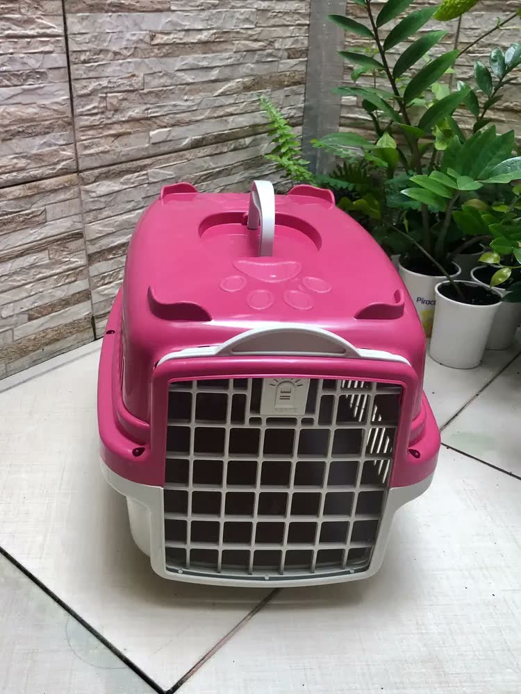 foto de Caixa De Transporte Para Cães Gatos Mais Dog N.04 Cinza