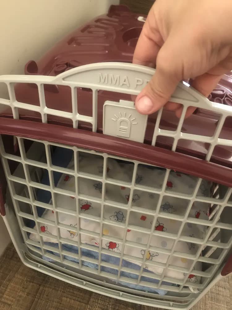 foto de Caixa De Transporte Para Cães Gatos Mais Dog N.04 Cinza
