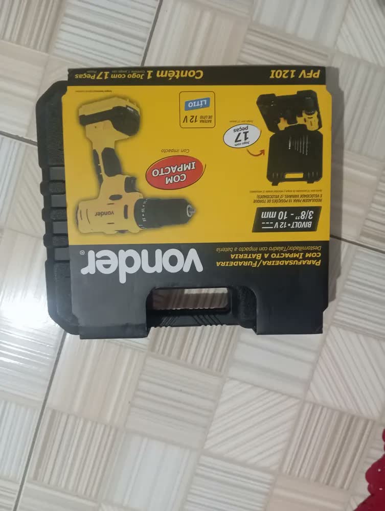foto de Parafusadeira Furadeira Pfv120i De Impacto Vonder Cor Amarelo