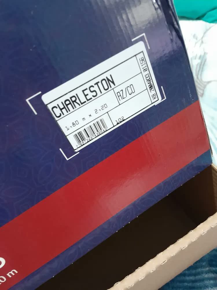 foto de Cobertor Casal Jolitex Raschel Plus Charleston Azul-escuro Florido
