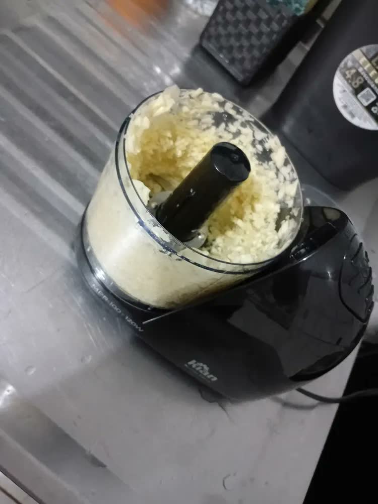 foto de Mini Processador De Alimentos 500ml Elétrico Pica Alimentos Cor Vermelho
