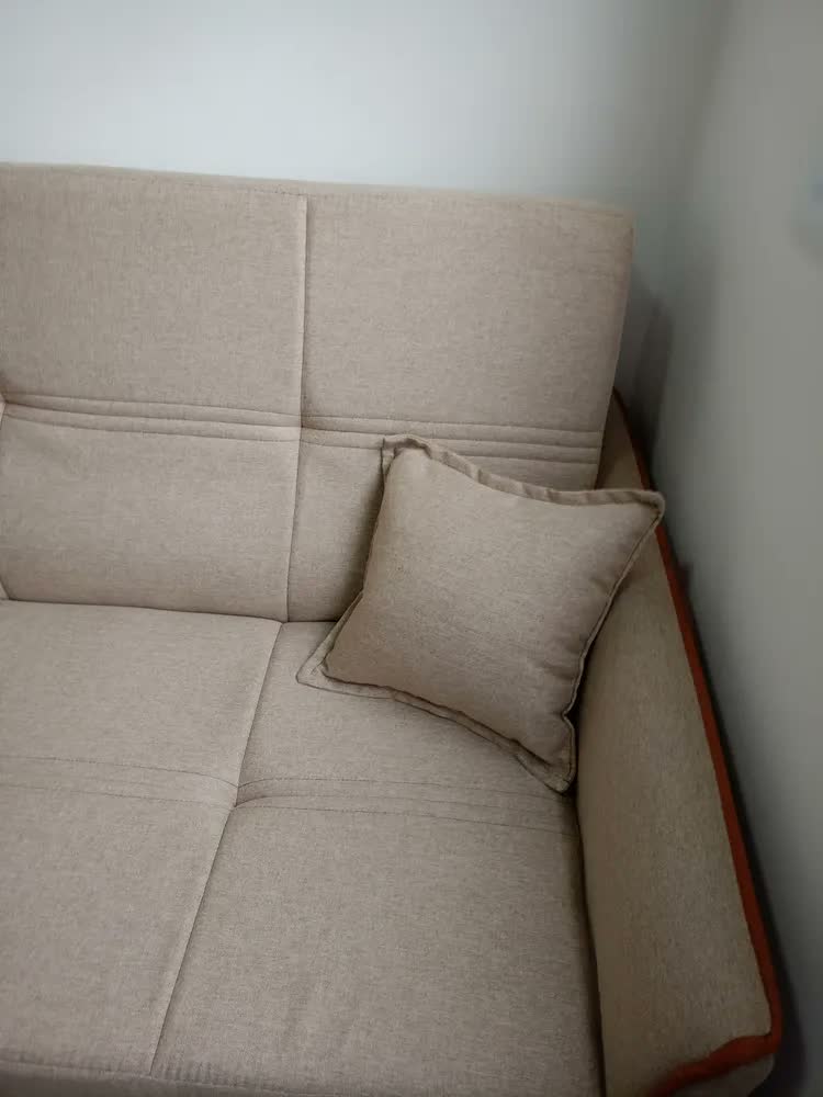 foto de Sofá Cama Sérvia 2,00m Cinza Linho Rústico - King House