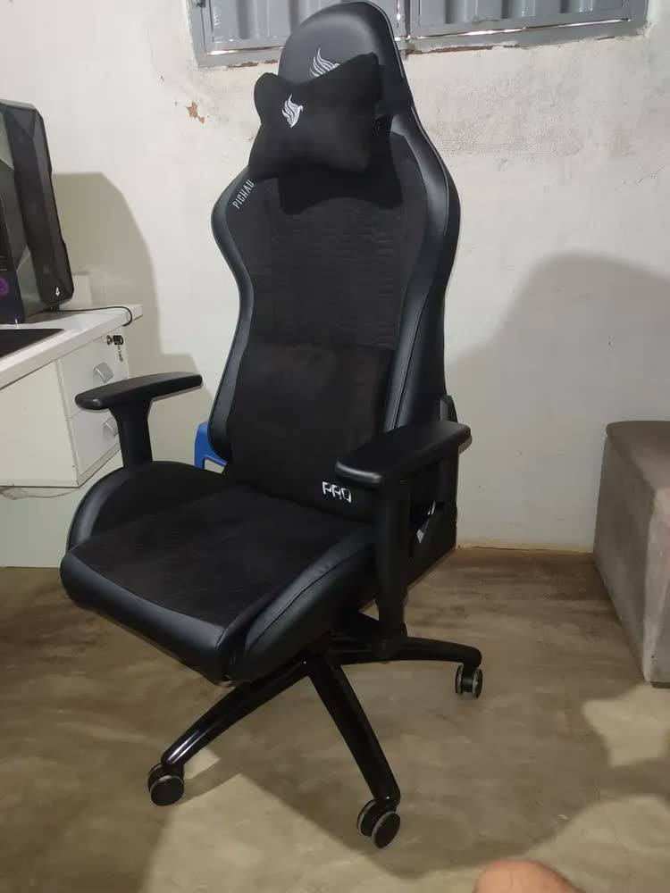 foto de Cadeira Gamer Pichau Donek Pro Espuma Moldada Preto E Cinza PCH-DNKP-BNG