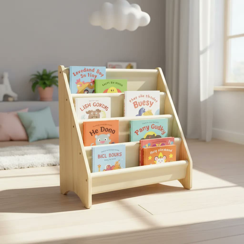 foto de Estante Livreiro Emi Móveis 4 Prateleiras Montessori