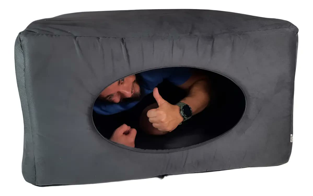 foto de Toca Para Cachorro Grande Gigante 2x1 - 90x90x50 Cm Lavável