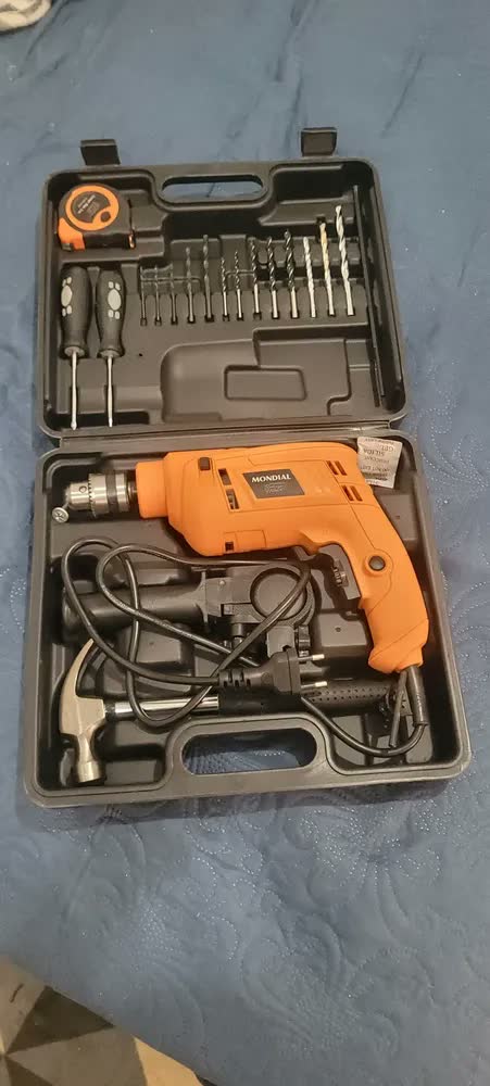 foto de Furadeira De Impacto Com Maleta Mondial 650W NFFI-07M