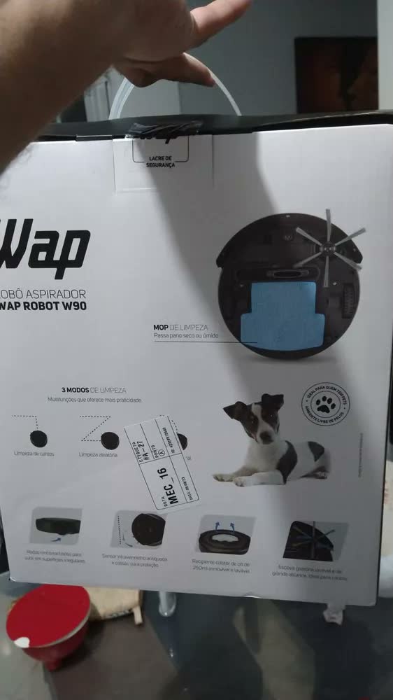 foto de Robô Aspirador de Pó WAP ROBOT W90 PÉROLA Automático 3 em 1