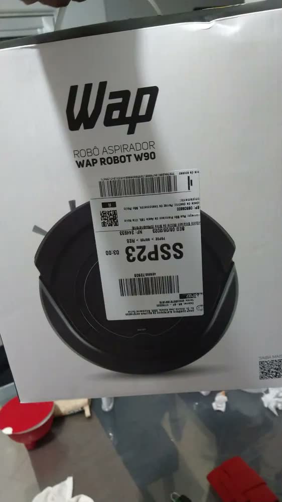 foto de Robô Aspirador de Pó WAP ROBOT W90 PÉROLA Automático 3 em 1