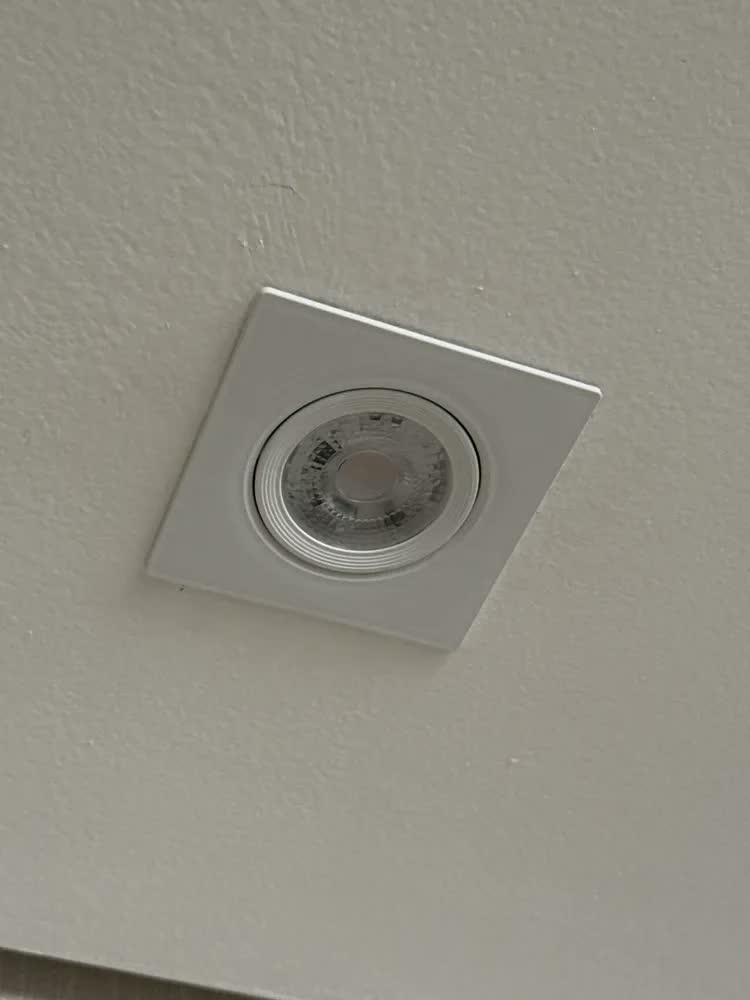 foto de Kit 10 Spot Led Quadrado Embutir Quente 3000k 5w Teto Gesso