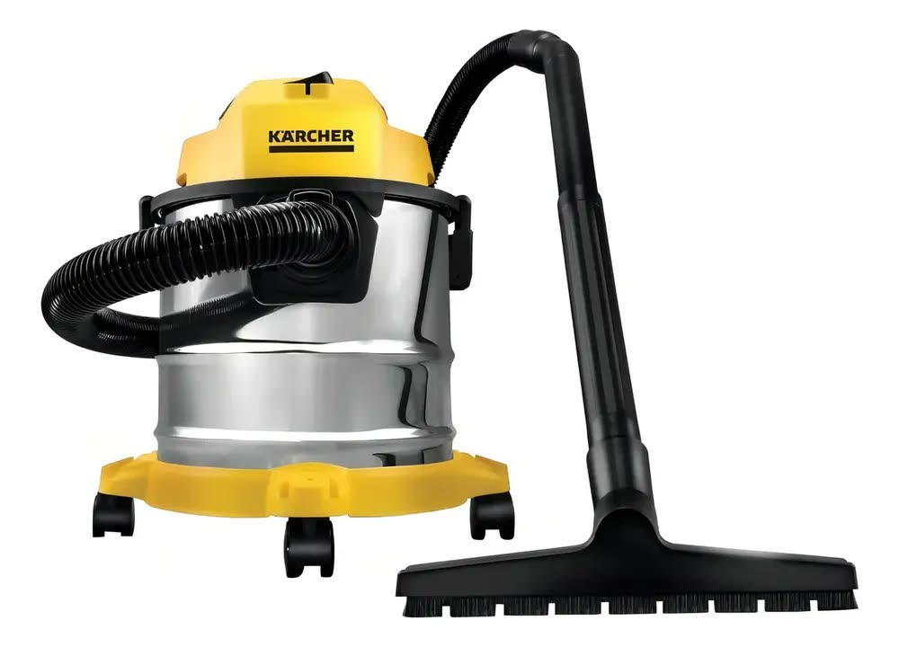 Aspirador de Pó e Água Kärcher WDL 1s 1700W Tanque 12L Alcance de 7,5 m Filtro HEPA e Função Soprador