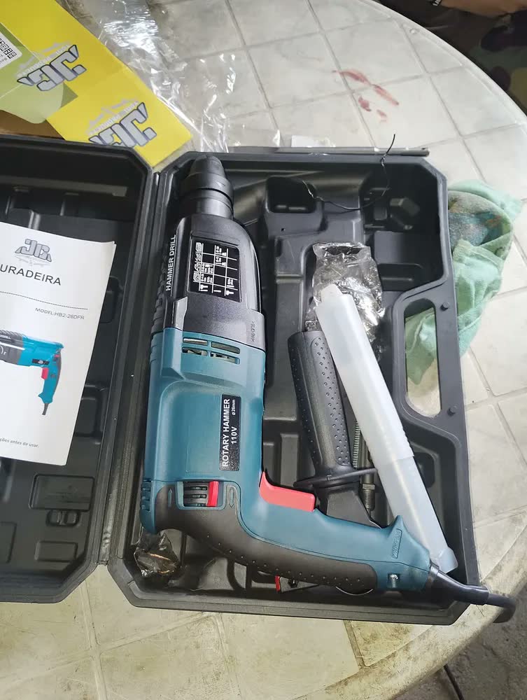 foto de Martelete Rotativo Rompedor 1200w Furadeira Impacto Dc 110v