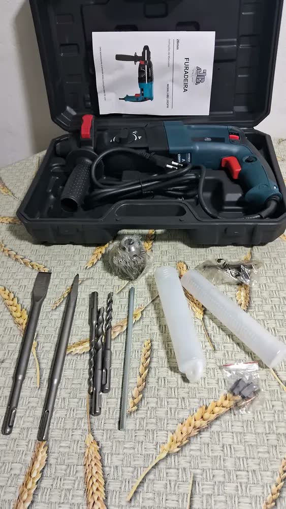 foto de Martelete Rotativo Rompedor 1200w Furadeira Impacto Dc 110v