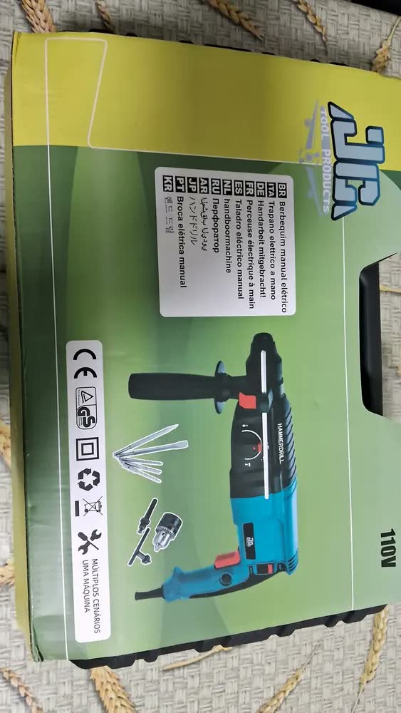 foto de Martelete Rotativo Rompedor 1200w Furadeira Impacto Dc 110v