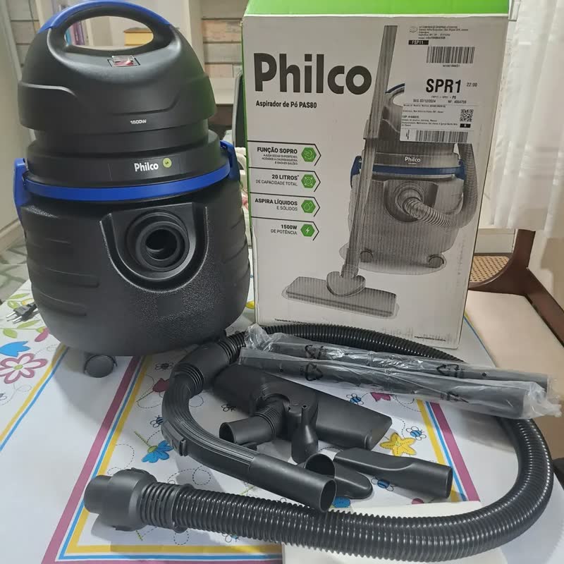 foto de Aspirador De Água E Pó Philco 1500w 20l Pas80 Cor Preto