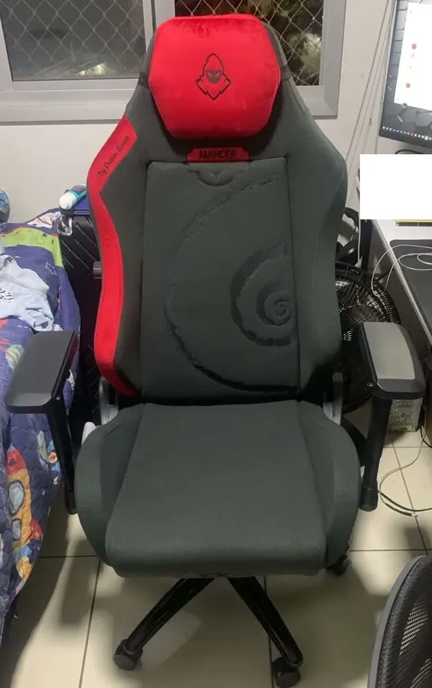 foto de Cadeira Gamer Mancer Cycles Z Life, Preto E Vermelho