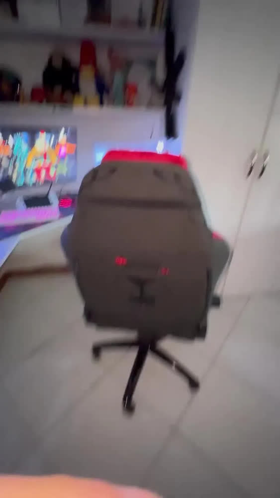 foto de Cadeira Gamer Mancer Cycles Z Life, Preto E Vermelho