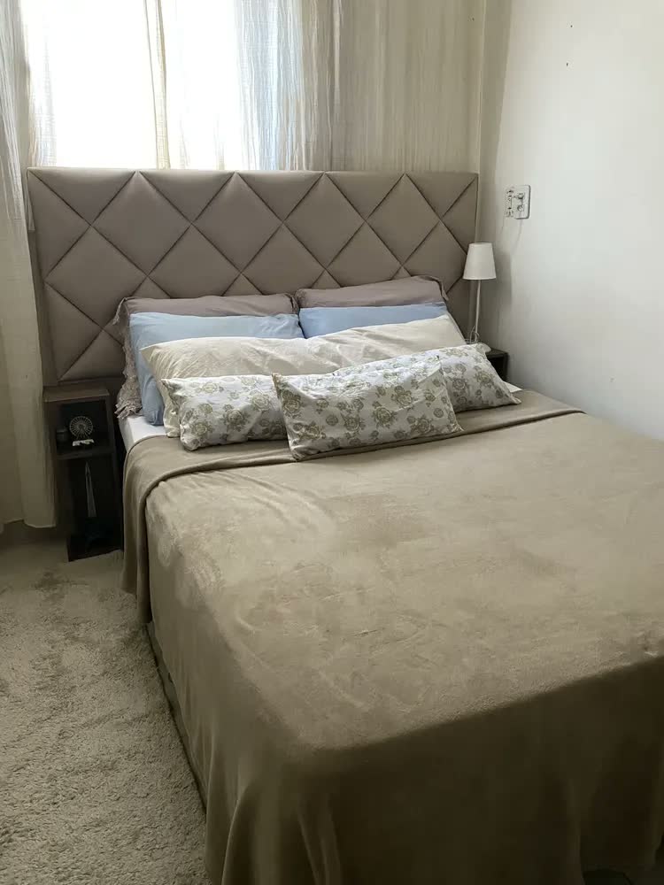 foto de Mesa De Cabeceira Nogal Cama Solteiro Quarto Sala 20cm