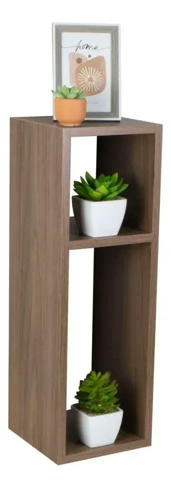 foto de Mesa De Cabeceira Nogal Cama Solteiro Quarto Sala 20cm