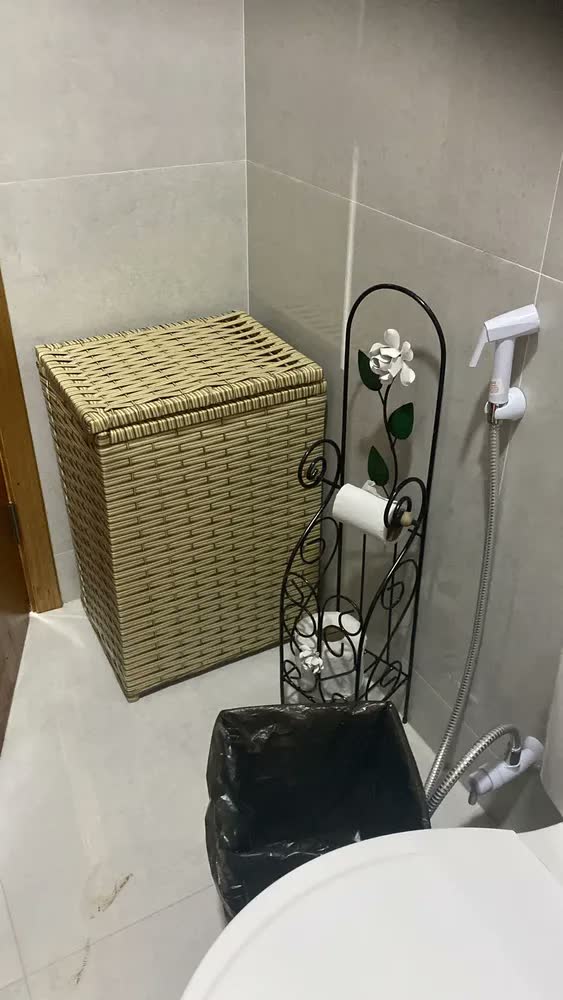 foto de Cesto De Roupas Sujas 70 Litros Organizador Fibra Sintética