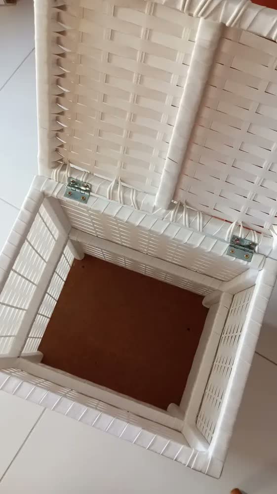 foto de Cesto De Roupas Sujas 70 Litros Organizador Fibra Sintética