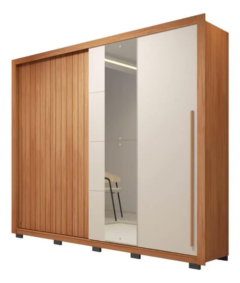 Guarda Roupa Casal 2 Portas 4 Gavetas Romanus Marrom Caemmun Marrom