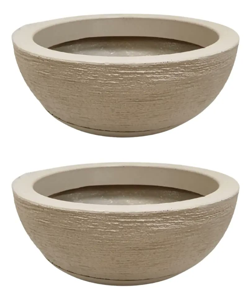 2 Vasos Bacia Planta Rosa Do Deserto Suculenta Cacto Cuia N2