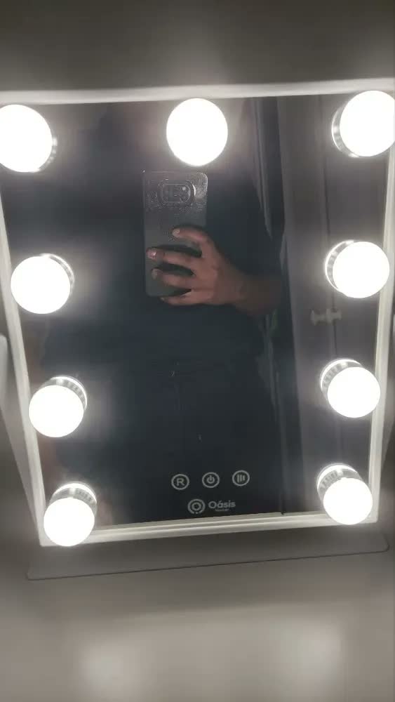 foto de Espelho Led Maquiagem Touch Light Camarim 360° Graus