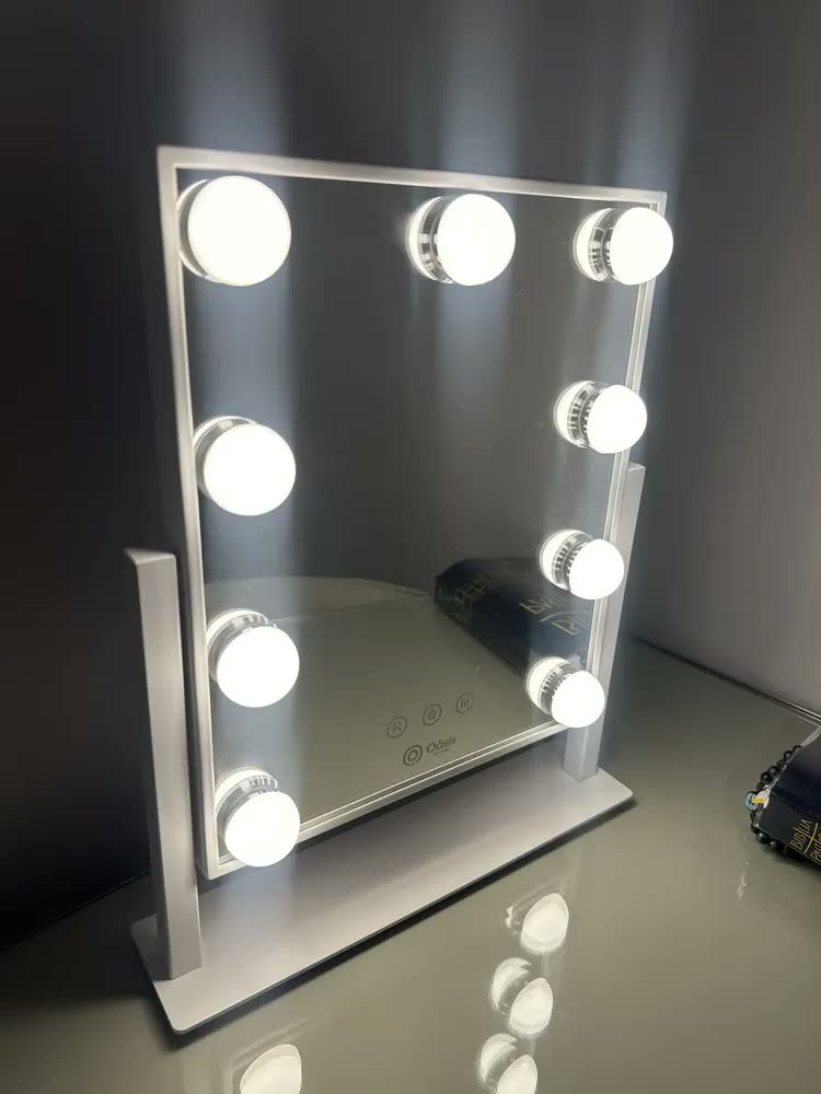 foto de Espelho Led Maquiagem Touch Light Camarim 360° Graus