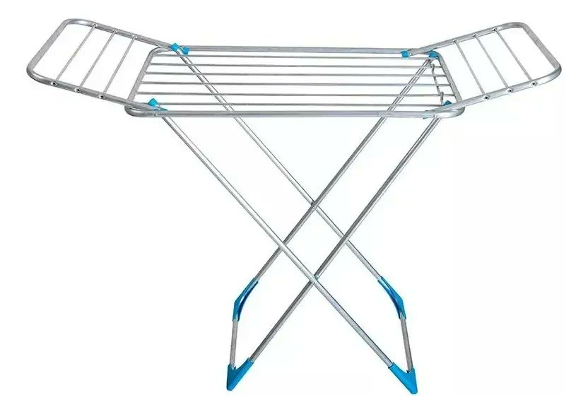 Varal De Chao Gigante 100% Aluminio 174cm Reforçado Dobrável Alumínio