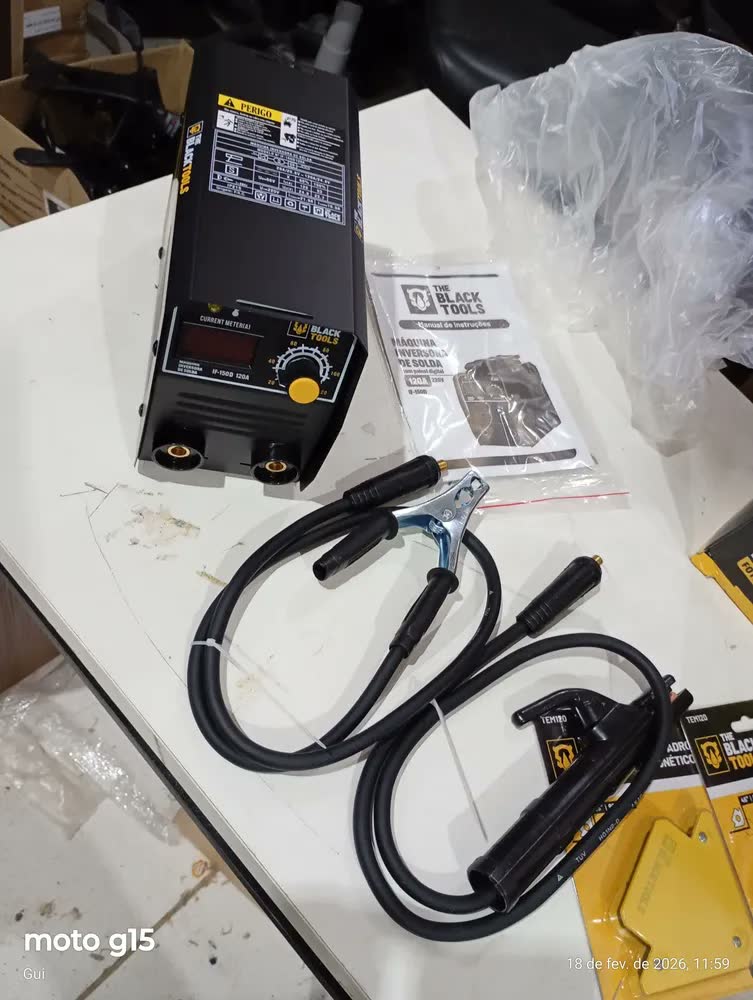 foto de Máquina Solda Inversora Eletrodo 120a Mma/tig Elétrica 220v