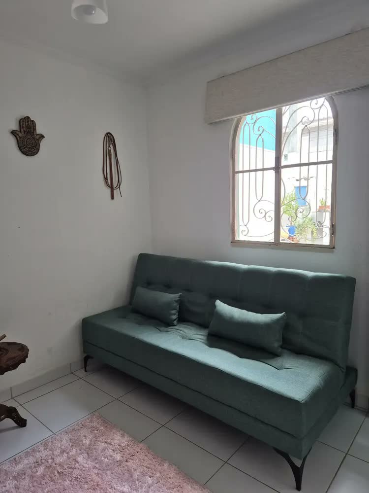 foto de Sofá Cama Nevada Linho Pés De Ferro Solteiro Reclinável 3 L