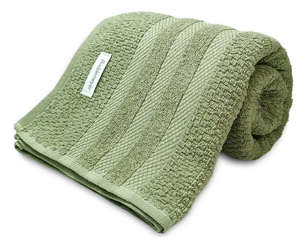 Jogo Banho Buddemeyer Vanilla Extra Soft 100% Algodão 4peças Cor Bege Verde 3214/1171 2 Toalhas de Banho e 2 Toalhas de Rosto