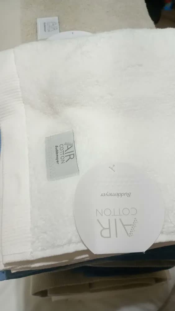 foto de Jogo Banho Gigante Banhão Buddemeyer Dual Air 100% Algodão Cor Branco Bege 1011/1501