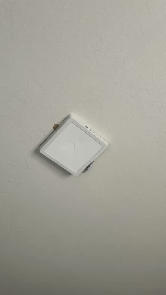 foto de Kit 3 Painel Plafon Led 18w Sobrepor Quadrado Branco Bivolt