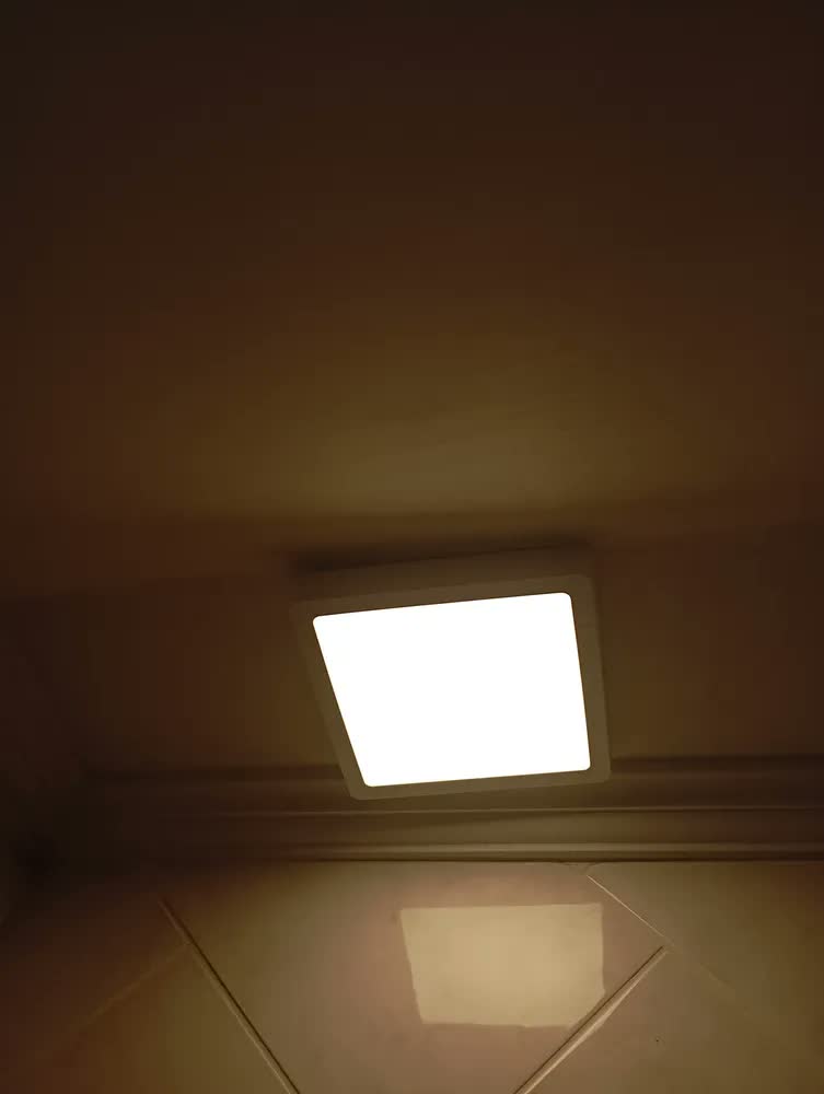 foto de Kit 3 Painel Plafon Led 18w Sobrepor Quadrado Branco Bivolt