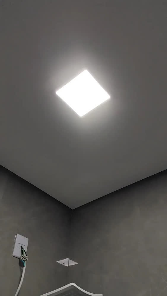 foto de Kit 3 Painel Plafon Led 18w Sobrepor Quadrado Branco Bivolt