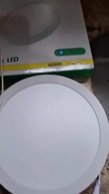 foto de Painel Plafon Led 18w Redondo Sobrepor Branco Bivolt Teto