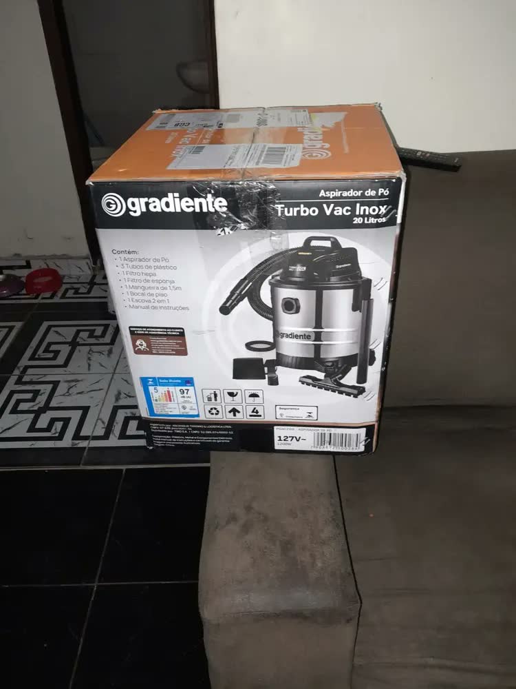 foto de Aspirador Pó E Água 20l Inox Gradiente + Bico Extratora