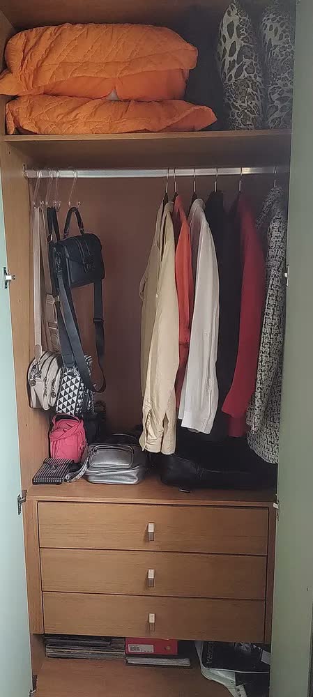 foto de Guarda-roupa Casal Easy Slim 8 Portas Com Espelho Branco