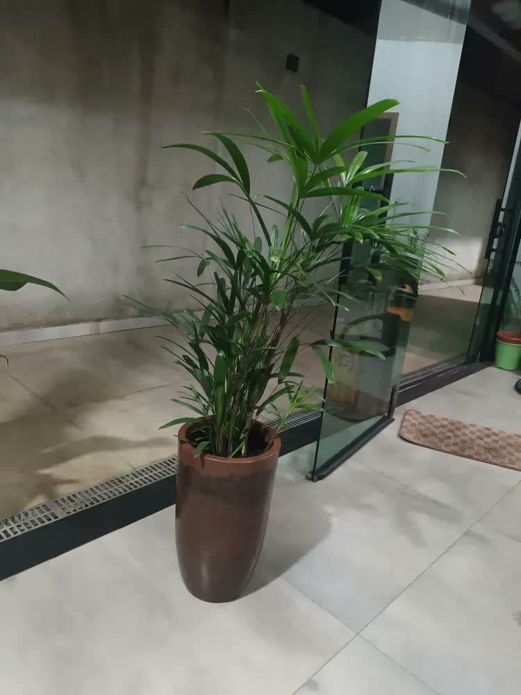 foto de Vaso Grande Liso Polietileno P/plantas Luxo Jardim Varanda