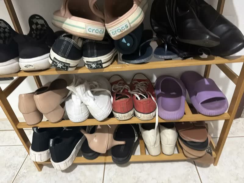foto de Sapateira De Bambu Sapateira Multicamada Armazenar