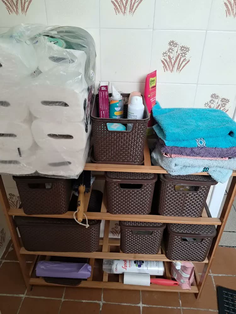 foto de Sapateira De Bambu Sapateira Multicamada Armazenar