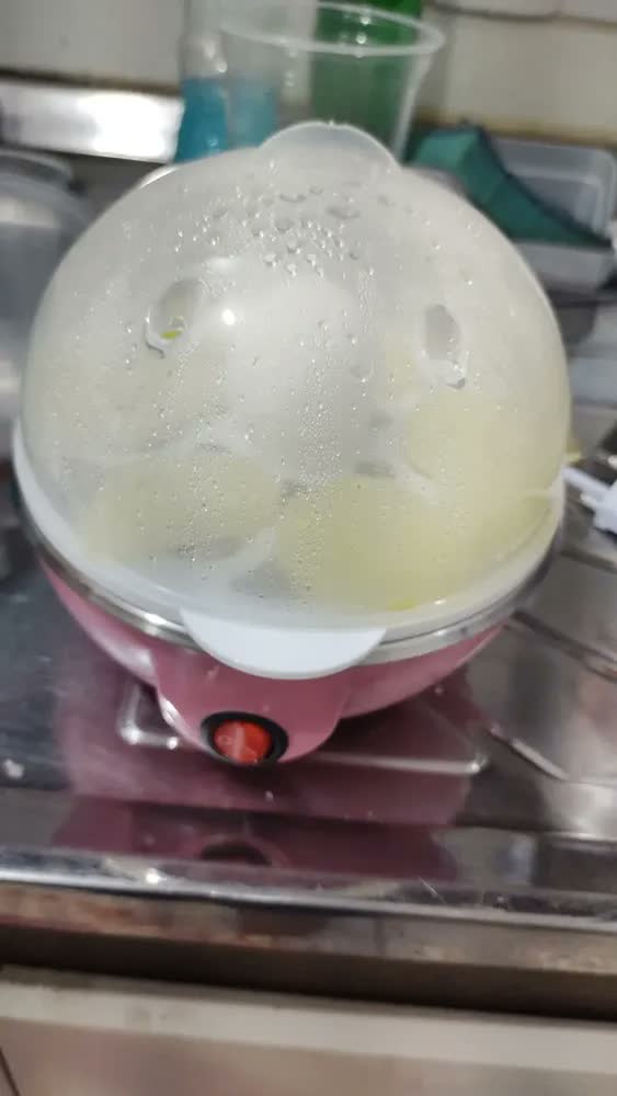 foto de Cozedor Elétrico Casaleo Eggcooker 3 Andares Azul 110V 350W Até 21 Ovos