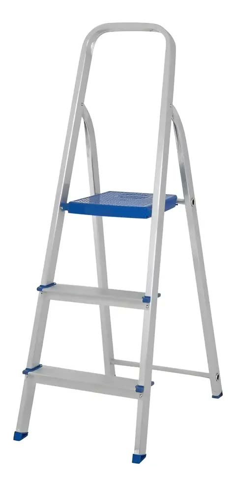 Escada Aluminio Dobrável 3 Degraus Mor