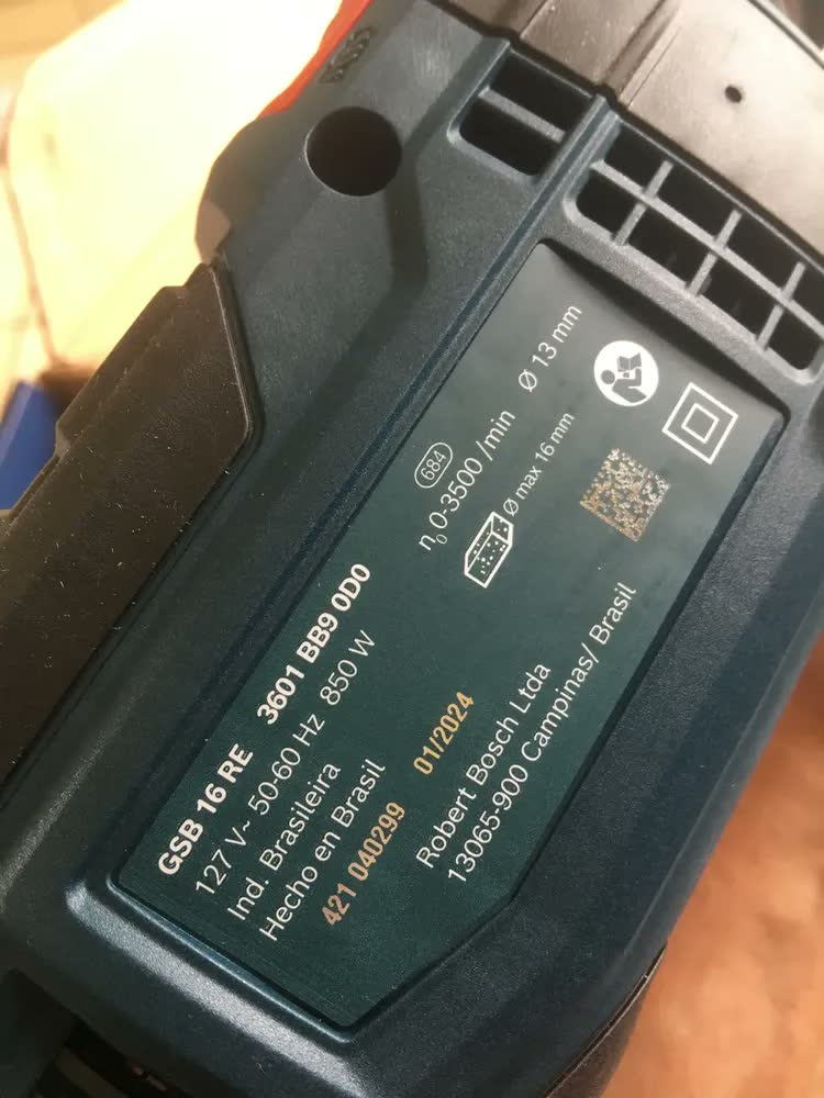 foto de Furadeira De Impacto Gsb 16 Re 850w Bosch -