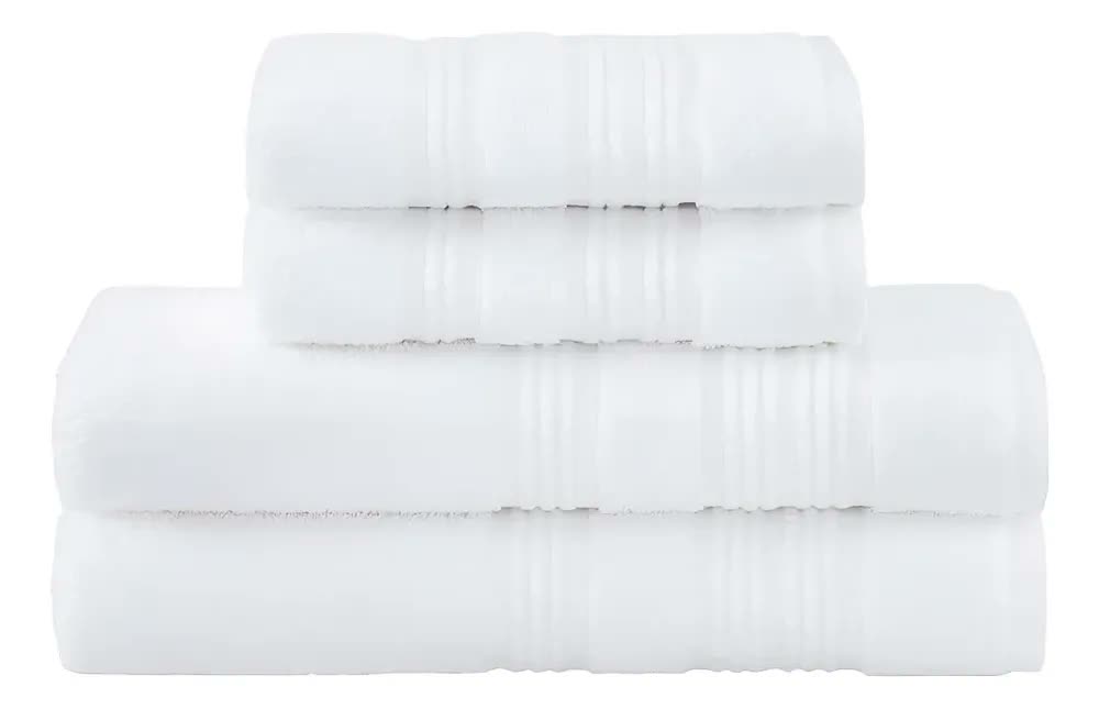 foto de Jogo De Toalhas Buddemeyer Frape Dots Banho Branco 4 Cor 1017 - Off White