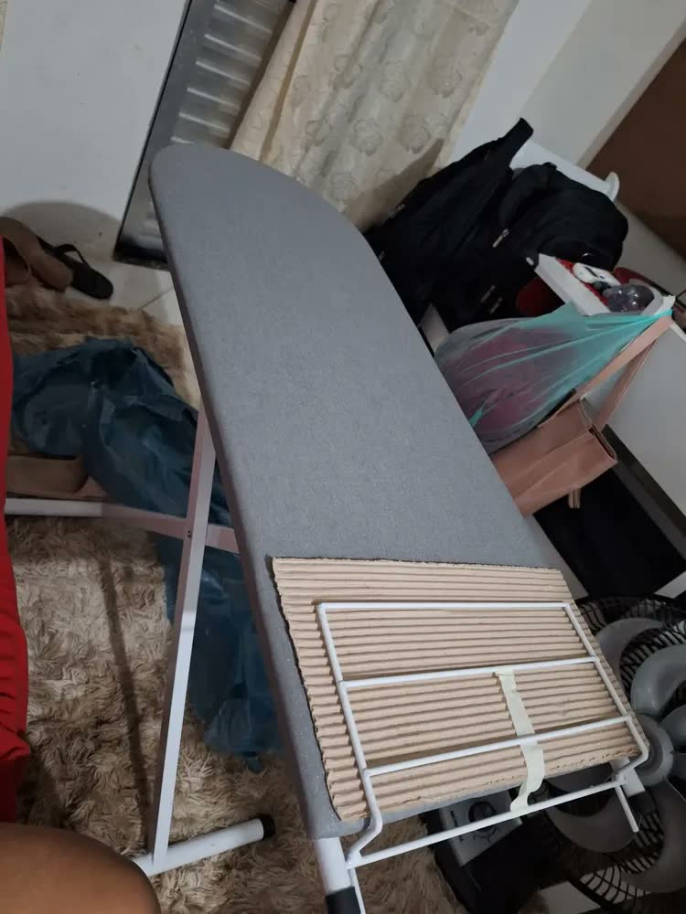 foto de Tabua De Passar Roupa Tecido Térmico Anti-Chamas Itagold cinza