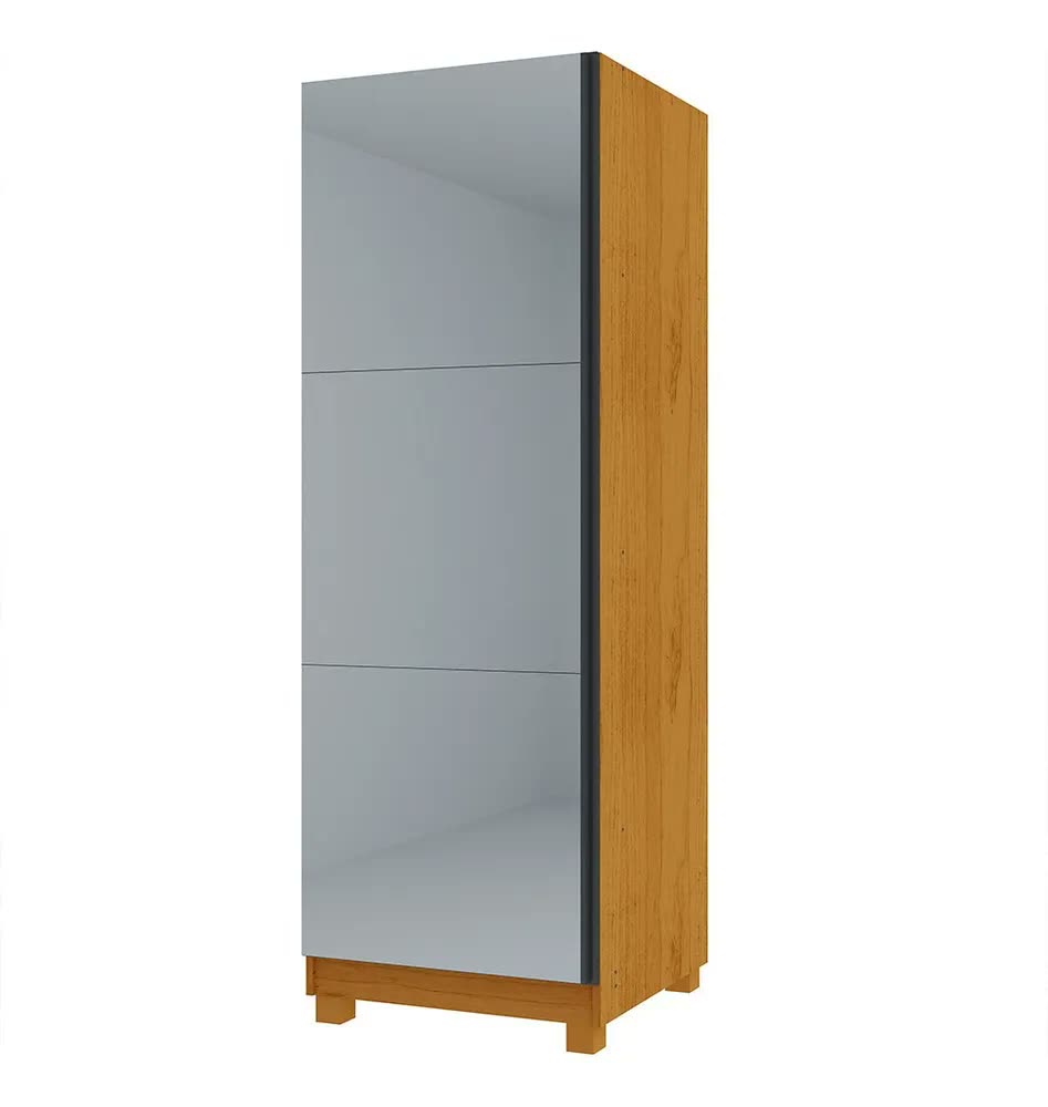 Sapateira 1 Porta Com Espelho Gold Gelius Cor Naturale